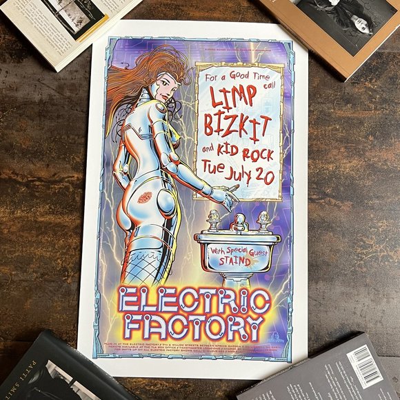 MINT Limp Bizkit/Kid Rock/Staind 1999 Electric Factory, Philly David Dean, 13x21 - Picture 6 of 6